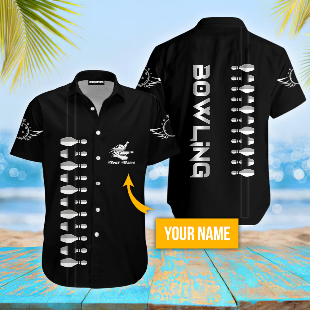 Bowling Custom Name Aloha Hawaiian Shirts For Men & For Women