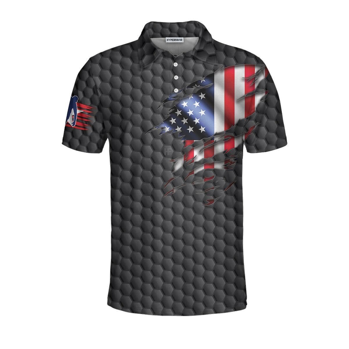 Bowling Pin American Flag Polo Shirt/ Black Ten Pin Bowling Polo Shirt/ Bowling Gift Idea For Bowlers Coolspod
