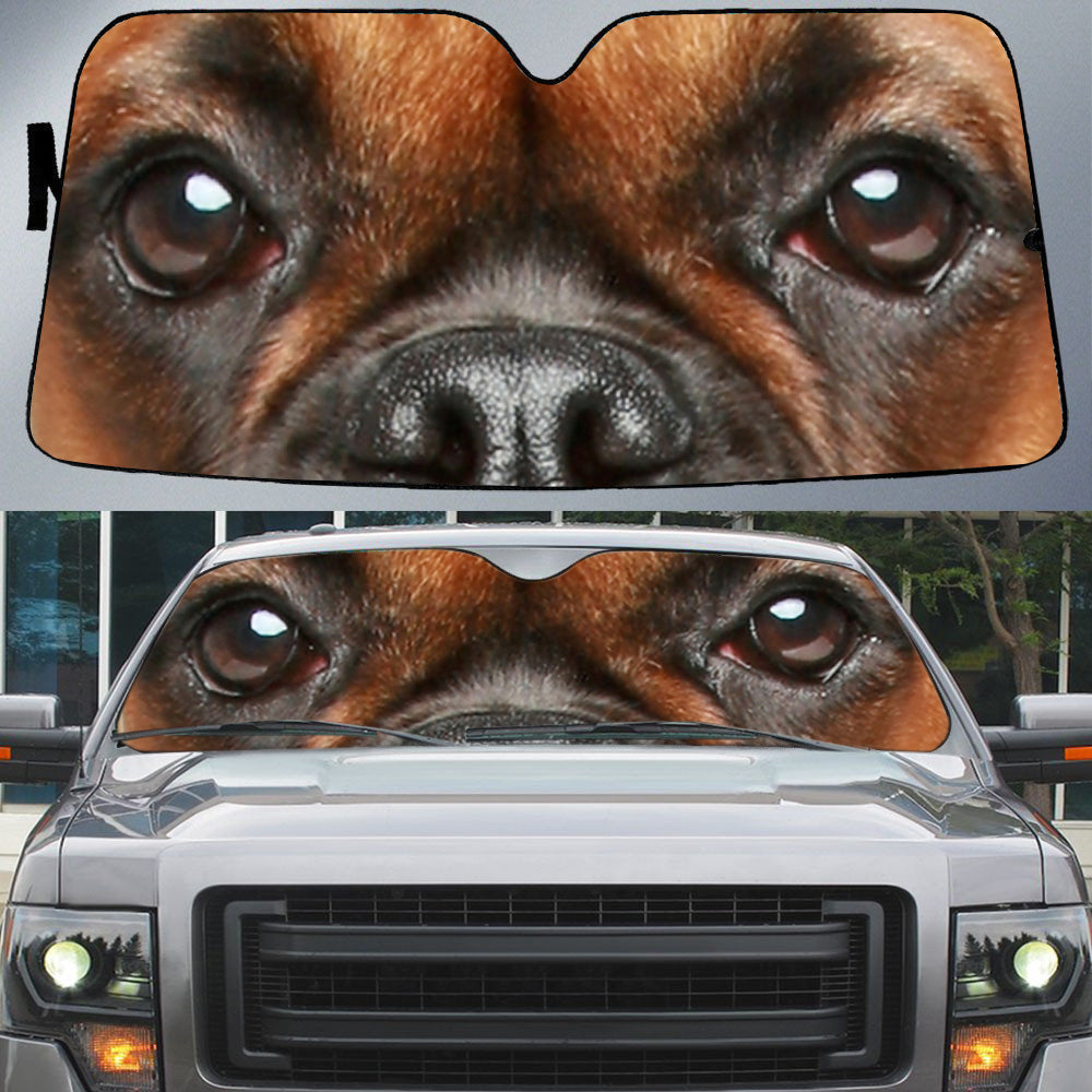 Boxer''s Eyes Beautiful Dog Eyes Car Sun Shade Cover Auto Windshield