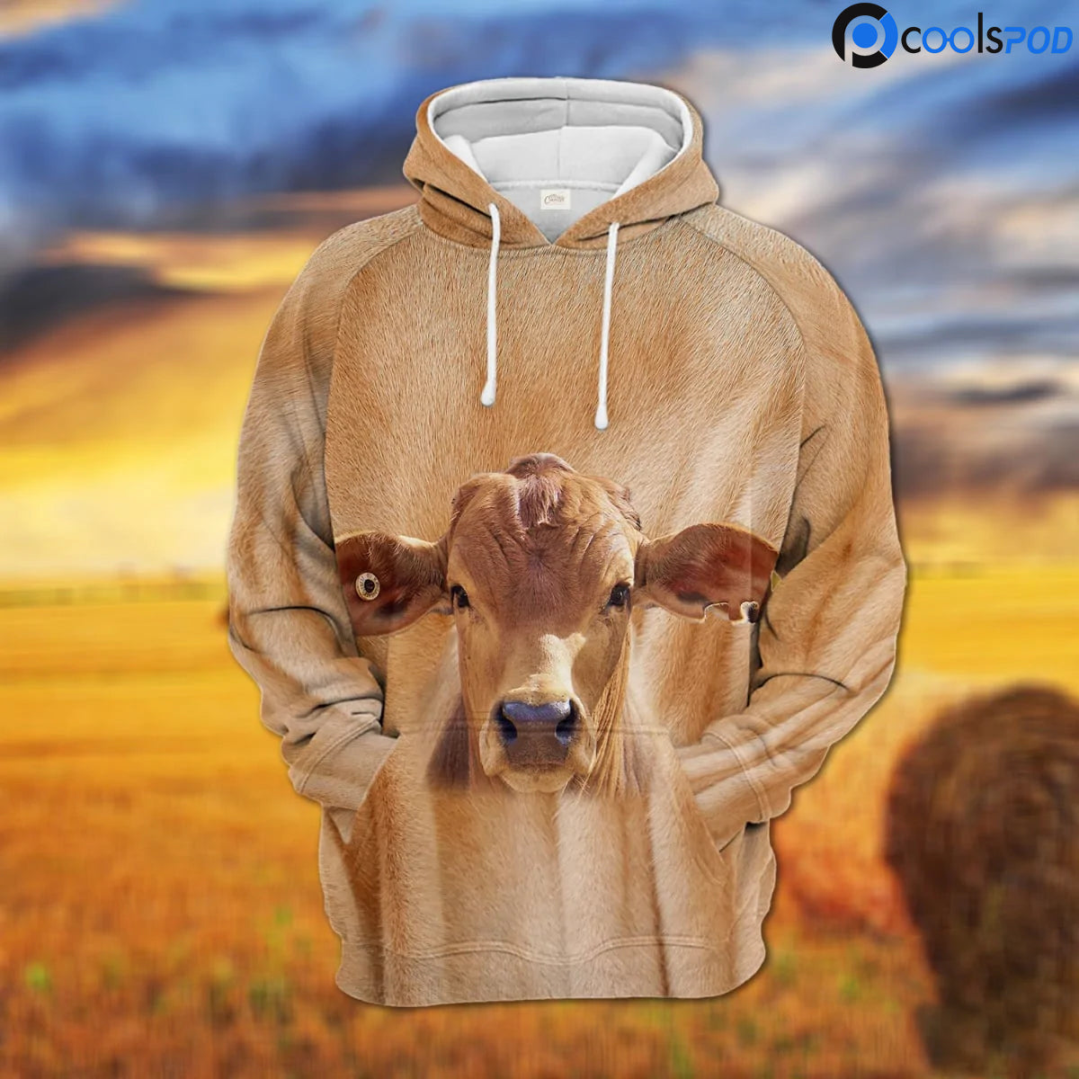 Brahman 3D All Over Printed Hoodie Cute Cow Print On Hoodie Gift For Farm Lover