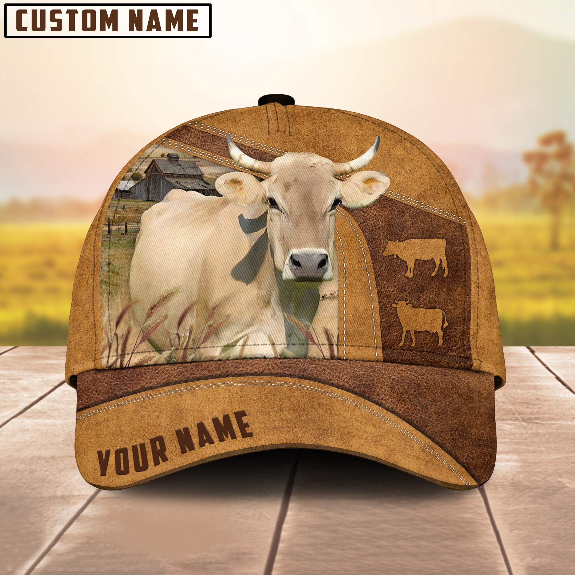 Custom Name Braunvieh Cattle Cap / Cattle Hat/ Farm Baseball Hat/ Cap Hat For Farmer Farm Lover