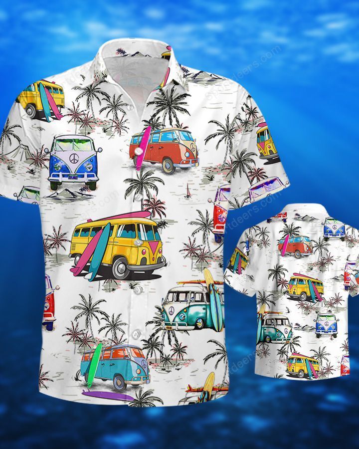 Camping - Surfing Ocean Hawaiian Shirt/ Summer gift/ Hawaiian Shirts for Men/ Aloha Beach Shirt