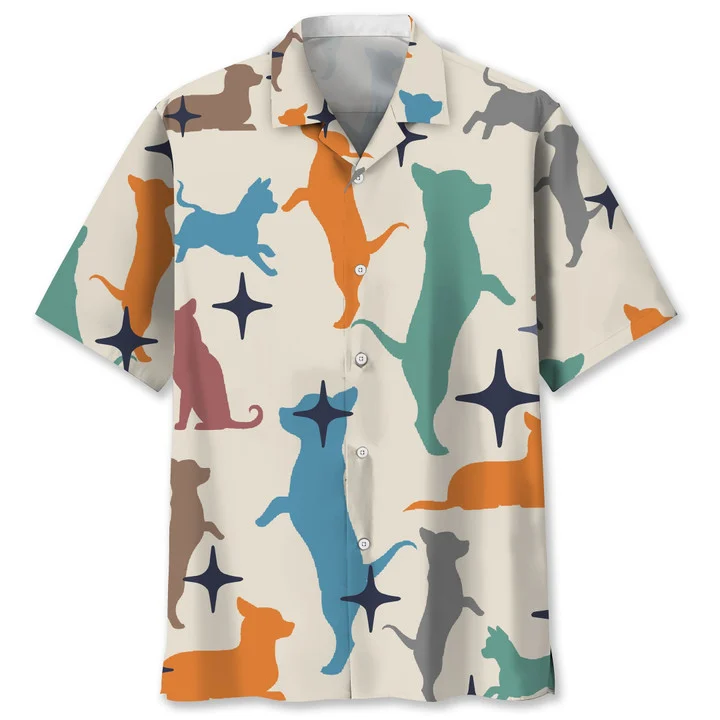 Chiahuahua vintage Hawaiian Shirt/ Hawaiian shirt for men/ Summer gift for Dog lovers