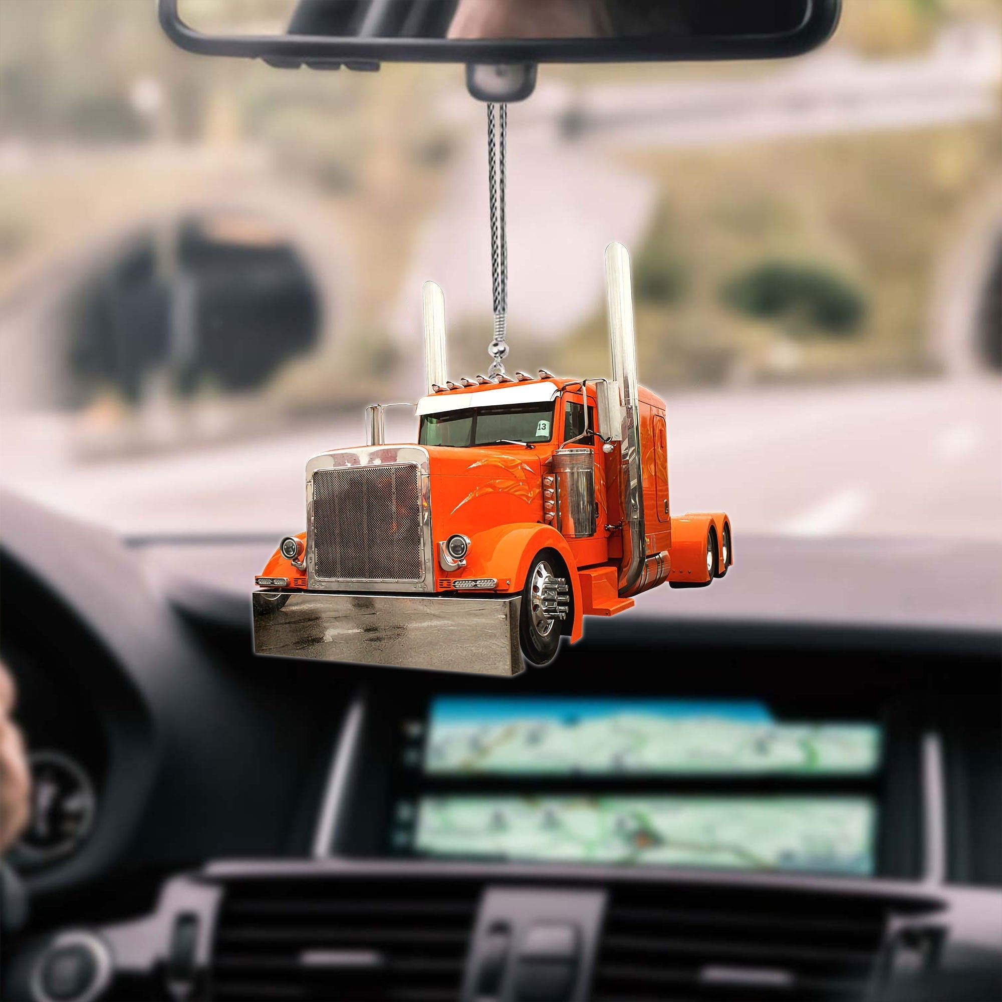 Coolspod Orange Truck Car Hanging Ornament