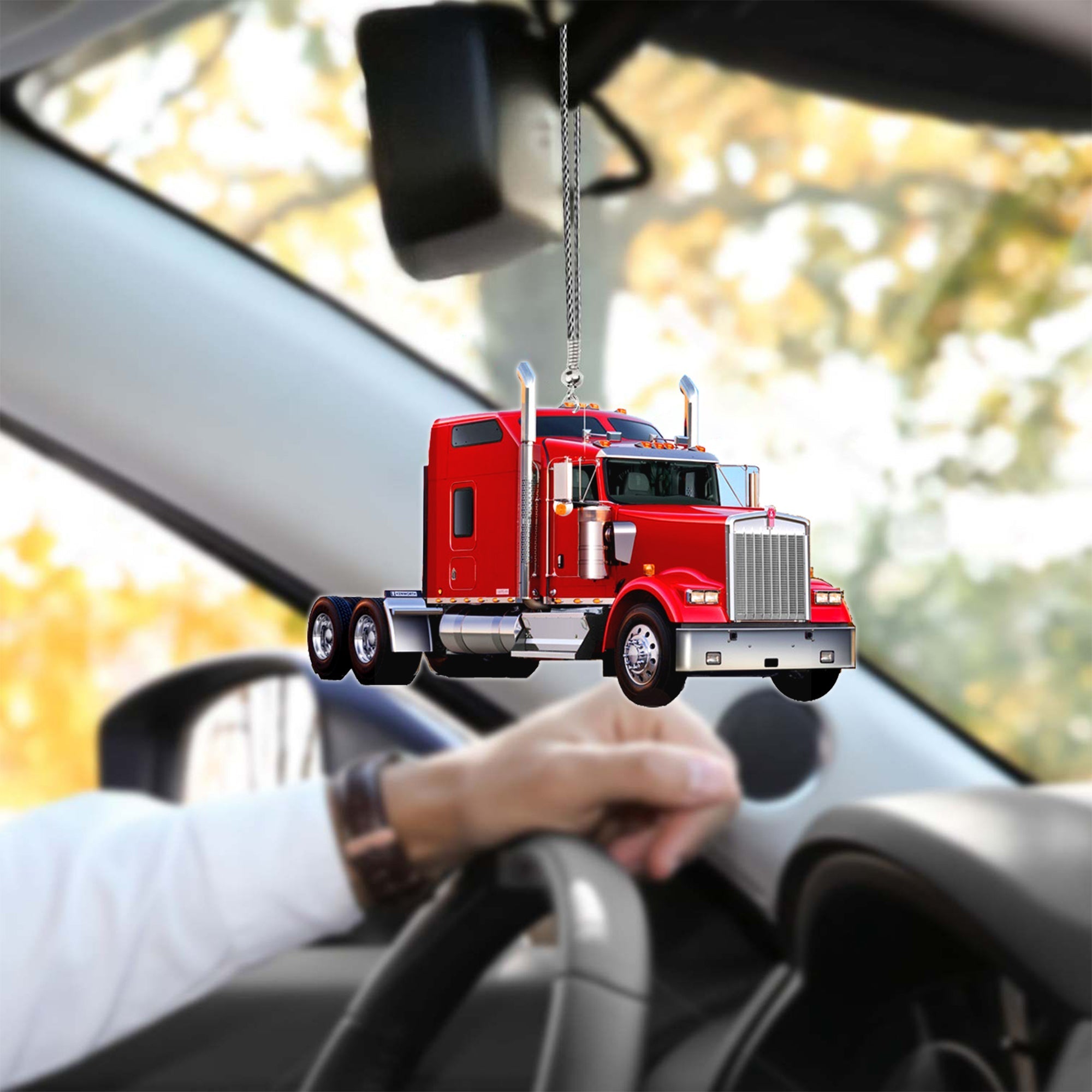 Coolspod Red Truck Car Hanging Ornament Decoration For Truck Lovers