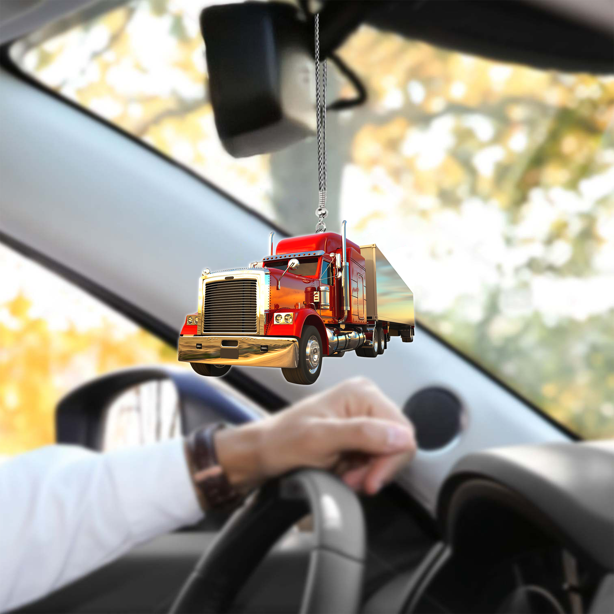 Red Truck Car Hanging Ornament Truck Ornament For Auto