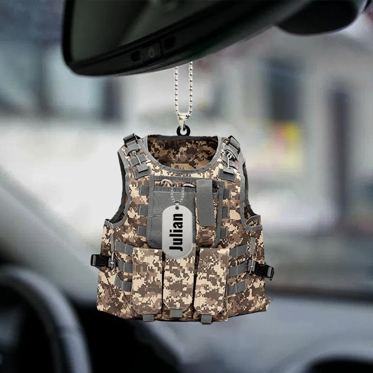 Personalized Flat Acrylic Ornament Outdoor Vest Car Hanging Ornaments