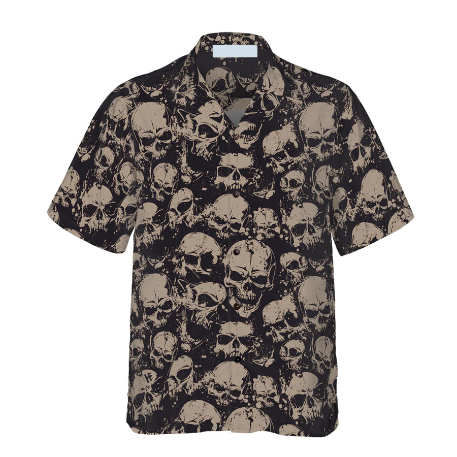 Skull And Cool Hawaiian Shirt For men/ Summer gift/ Gift for skull lover