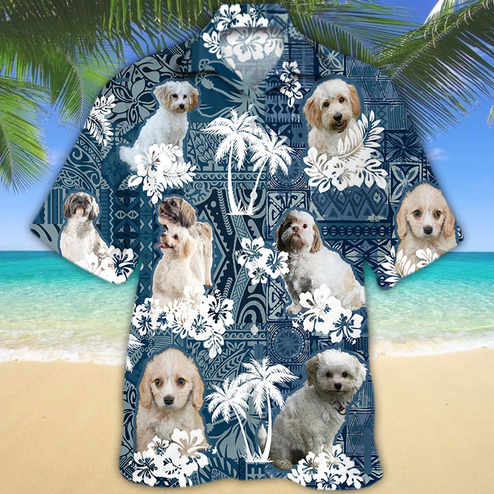 Cavachon Hawaiian Shirt/ Cavachon Summer Aloha Hawaiian Shirt for Men/ Women
