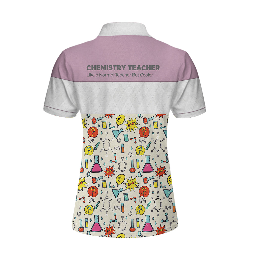 Chemistry Teacher Short Sleeve Women Polo Shirt Coolspod
