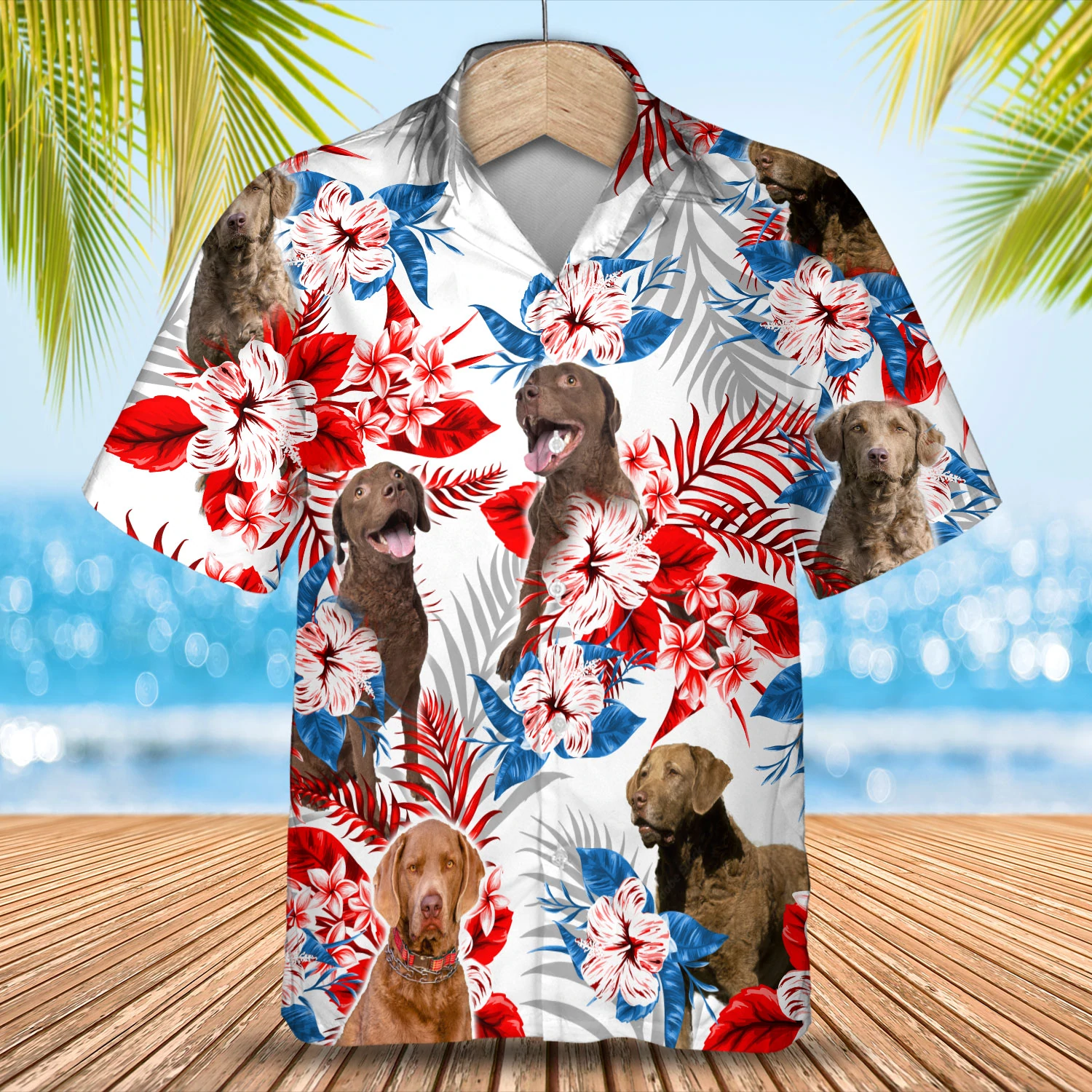 Chesapeake Bay Retriever Hawaiian Shirt -  Gift for Summer/ Summer aloha shirt/ Hawaiian shirt for Men and women