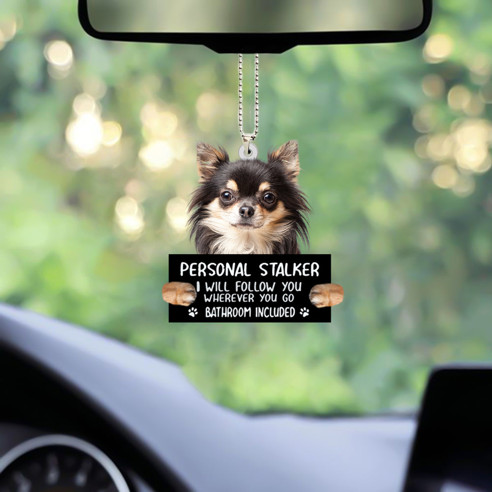 Chihuahua Personal Stalker Car Hanging Ornament Coolspod