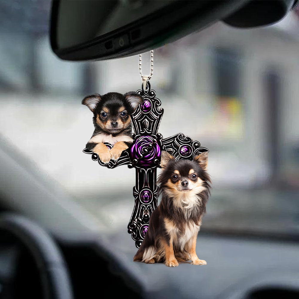 Chihuahua Pray For God Car Mirror Interior Ornament Dog Pray For God Ornament Coolspod