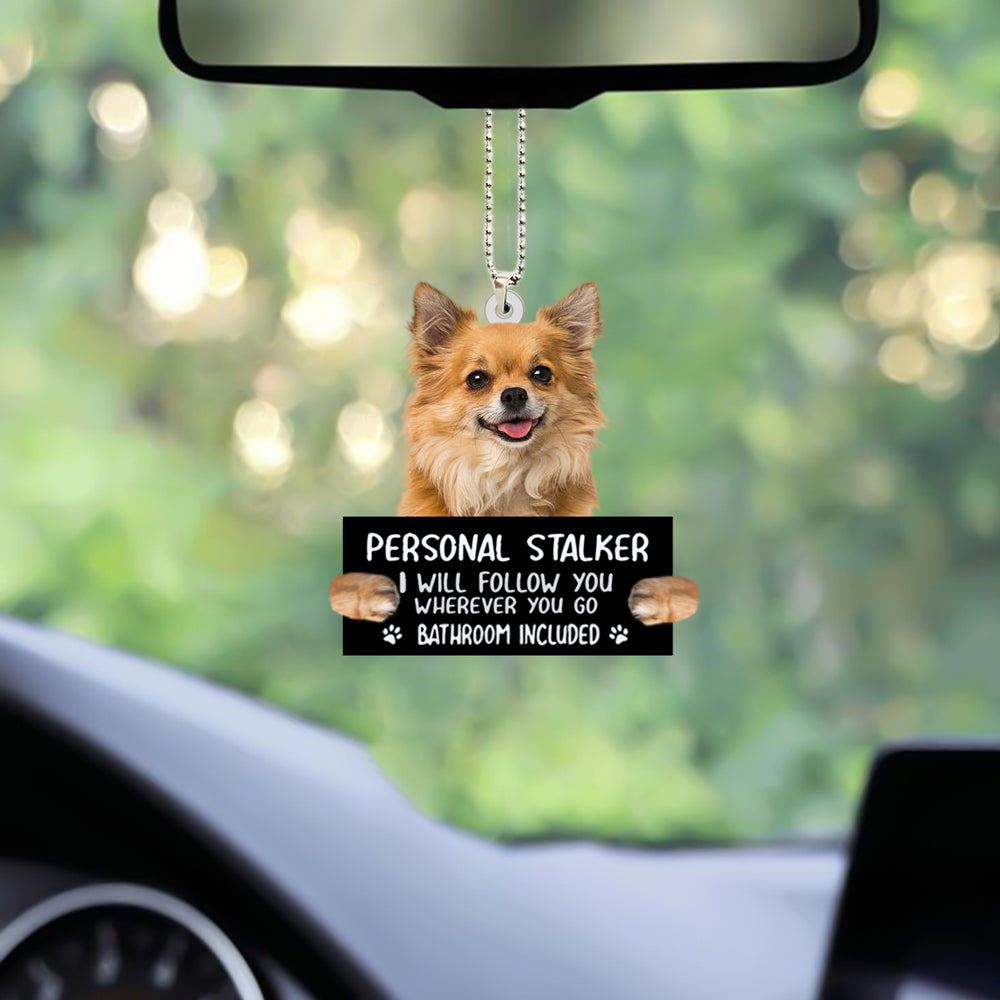 Chihuahua Personal Stalker Car Hanging Ornament