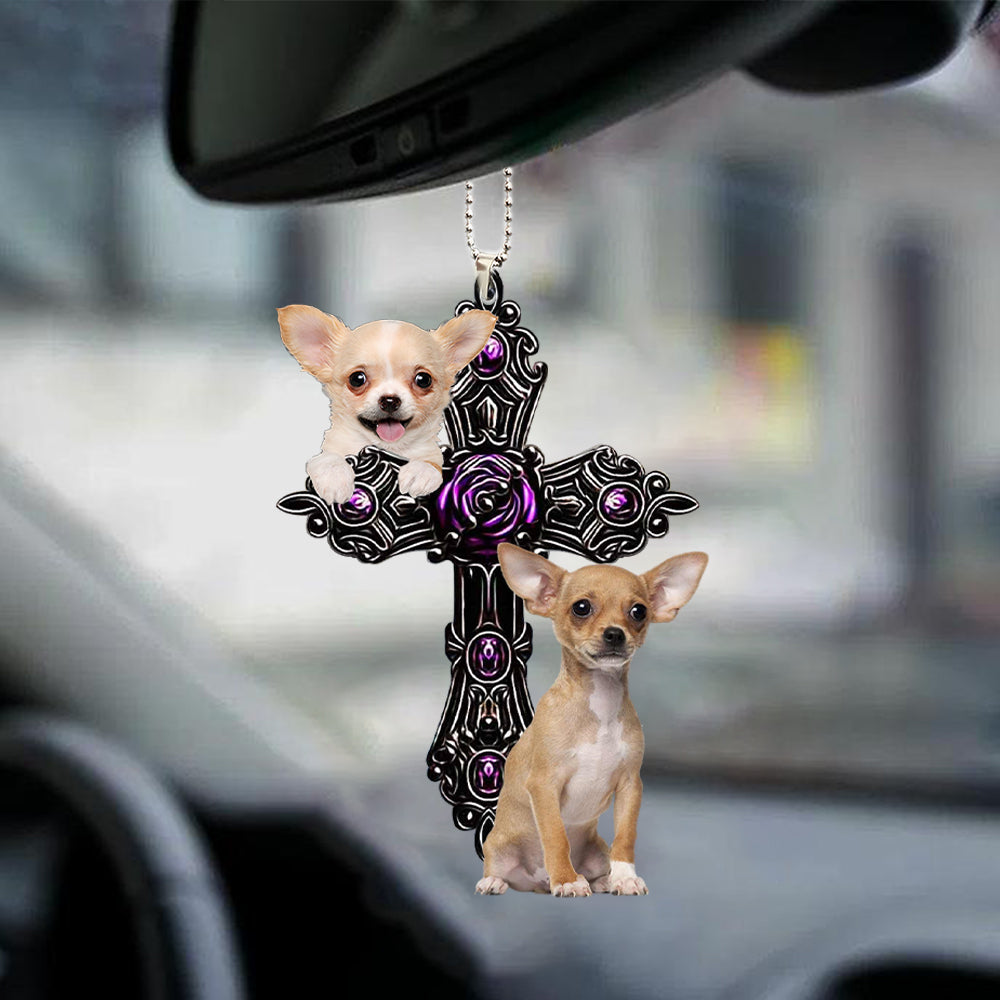 Chihuahua Pray For God Car Ornament Dog Pray For God Ornament Coolspod
