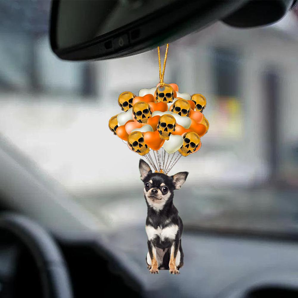 Chihuahua 3 Halloween Car Ornament Dog Ornament For Halloween