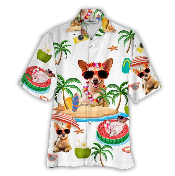 Chihuahua Hawaiian Shirt For Men & Women/ Gift for dog lovers