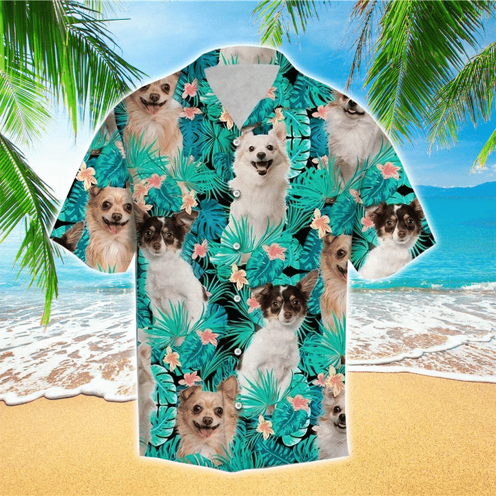 Chihuahua 3D hawaiian Shirt for Men women/ Chihuahua Clothing/ Custom of Chihuahua Shirt/ Chihuahua Hawaiian Shirt For Dog Lovers