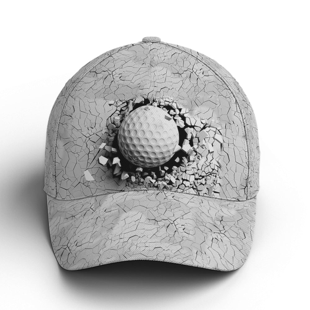 Golf Ball Breaking Pattern Baseball Cap Coolspod