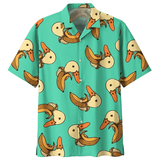 Crazy Duck Background Hawaiian Shirt