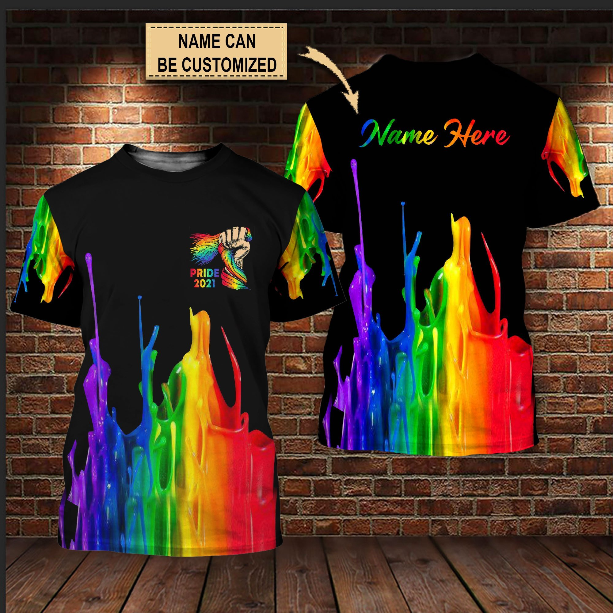 Custom Name LGBT Pride Shirt Community/ Gift For LGBT/ Queer LGBT/ Bisexual Shirts