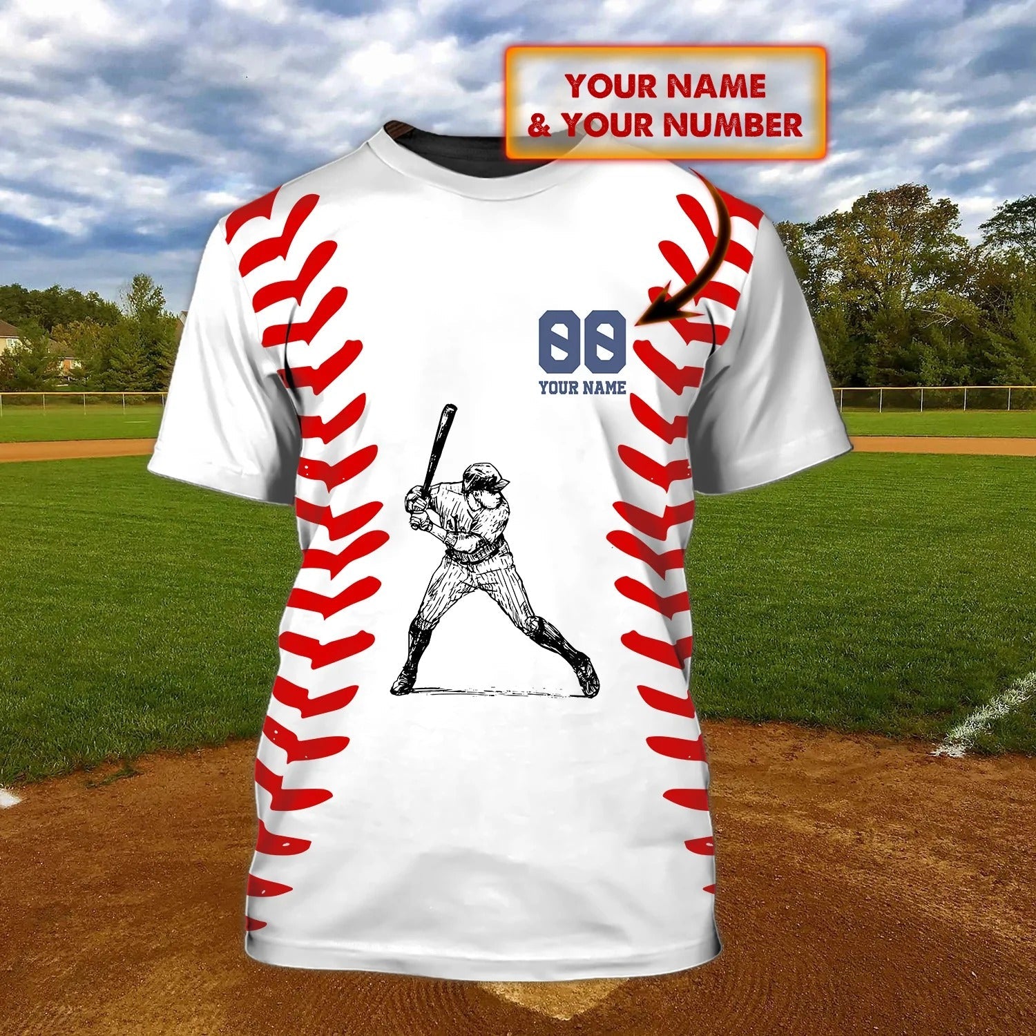 Personalized Name Baseball Men Shirt/ Unisex T Shirt For Baseball Team/ Baseball Gifts