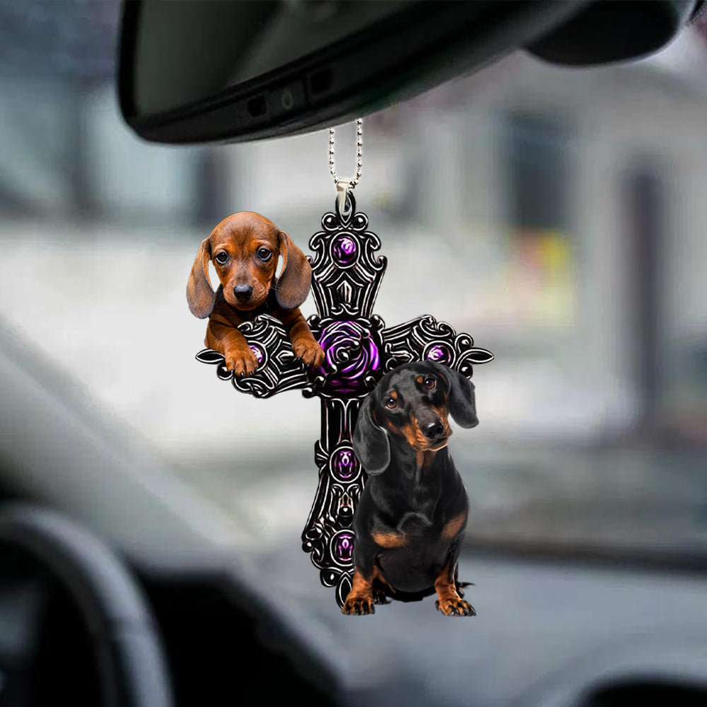 Dachshund Pray For God Car Hanging Ornament Dog Pray For God Ornament Coolspod