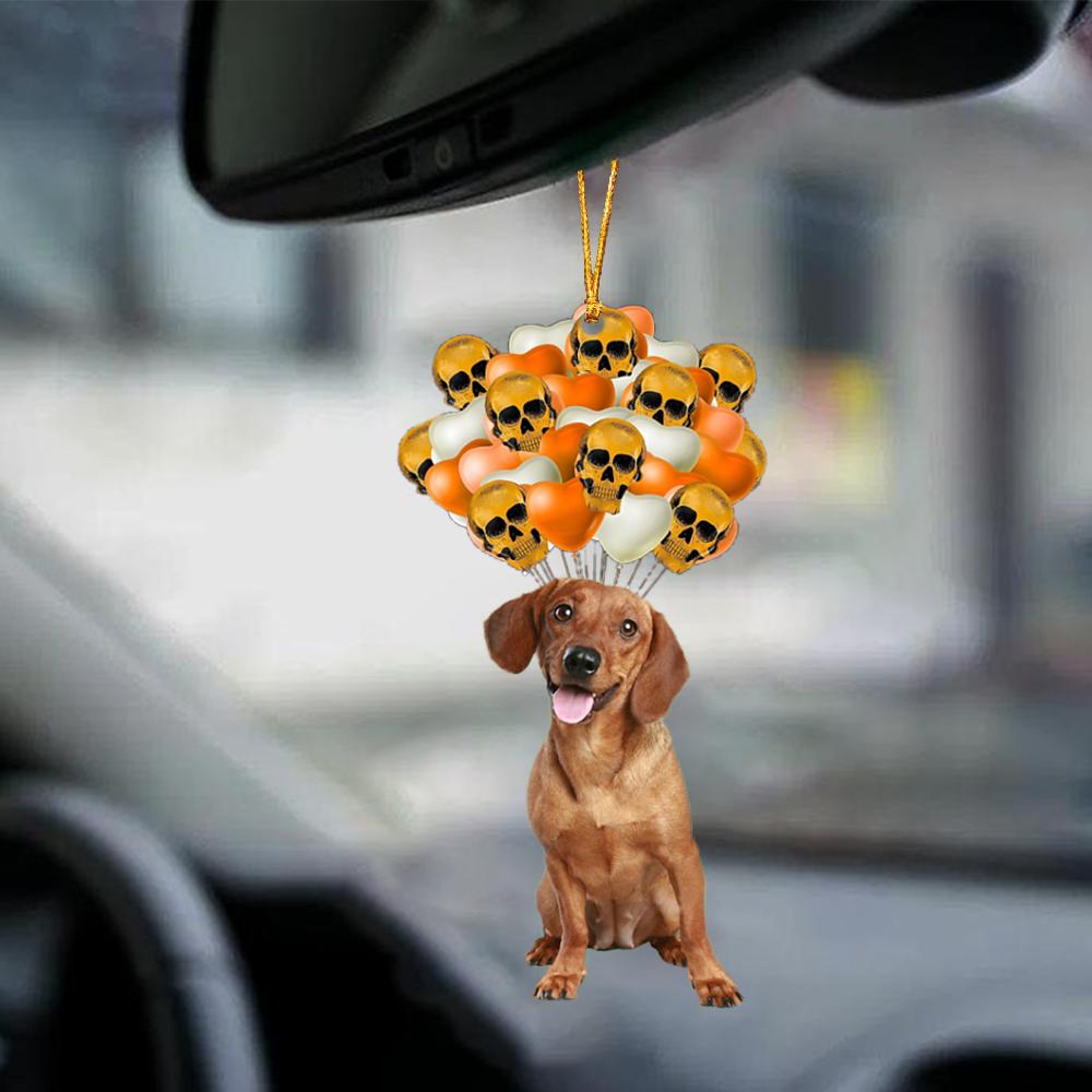 Dachshund Halloween Car Ornament Dog Ornament For Halloween