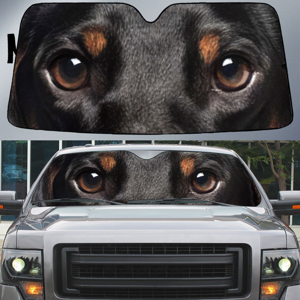 Cool Dachshund''s Eyes Beautiful Dog Eyes Car Sun Shade Cover Auto Windshield