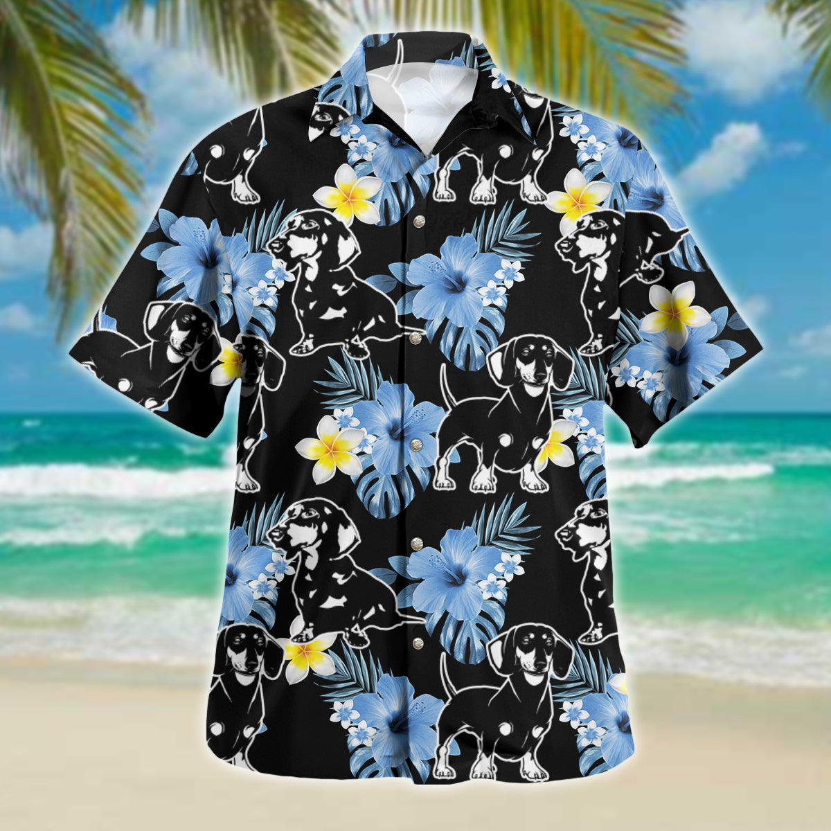 Dachshund dog Hawaiian shirt/ Gift for Dog lovers