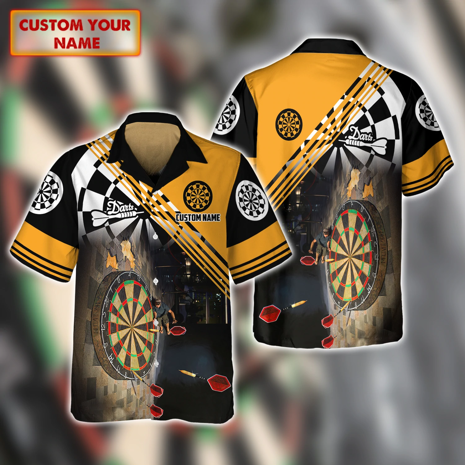 Darts 3D Hawaiian Shirt/ Custom Hawaiian Shirt for Men/ Women
