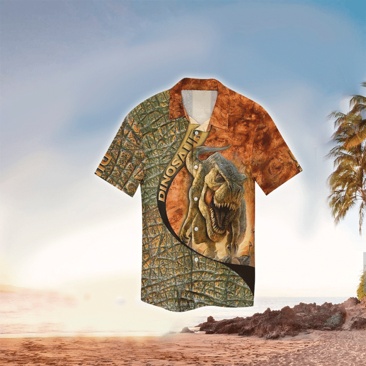 Dinosaurs Hawaiian Shirt For Men/ Dinosaurs Lover Gifts