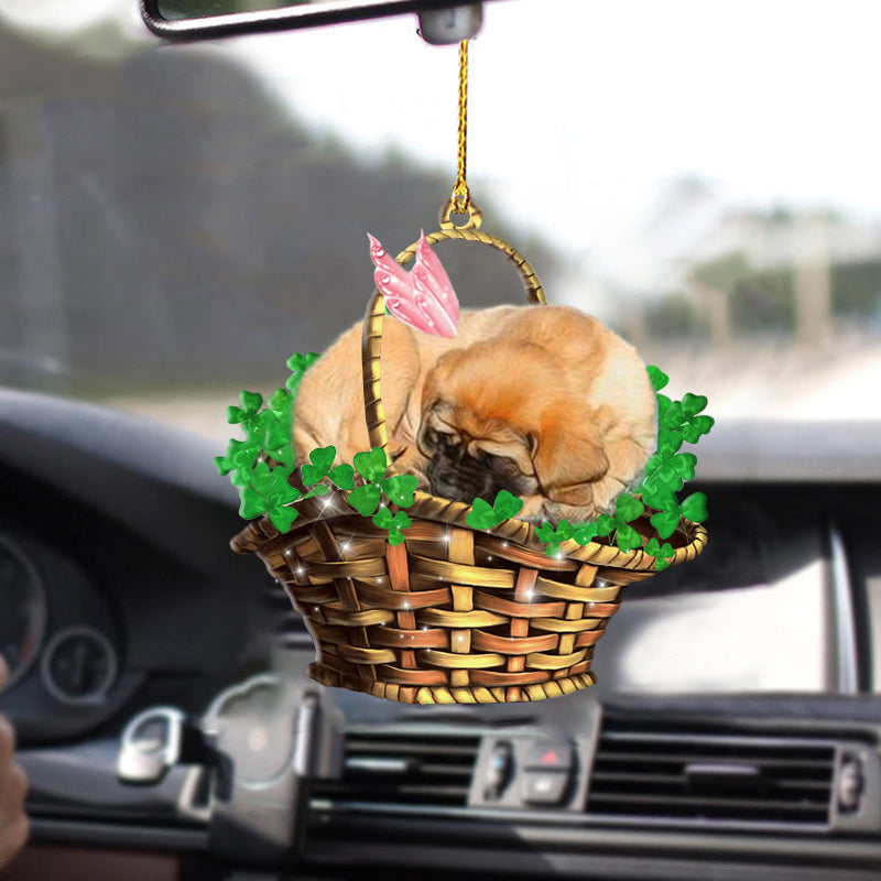 English Mastiff Sleeping Lucky Fairy Two Sided Funny Ornament