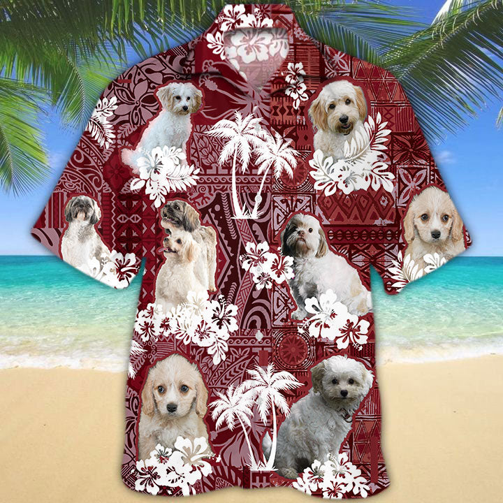 Cavachon Hawaiian Shirt/ Animal Hawaii Aloha Beach Shirts