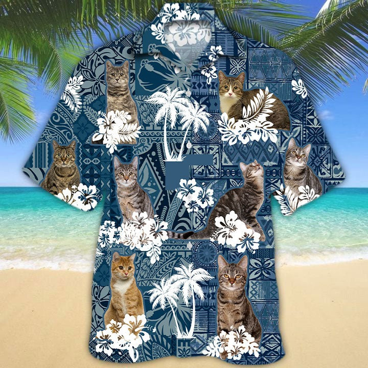 European Shorthair Hawaiian Shirt For Man And Woman/ Birthday Gift To Cat Lover/ Cat Hawaiian Shirts