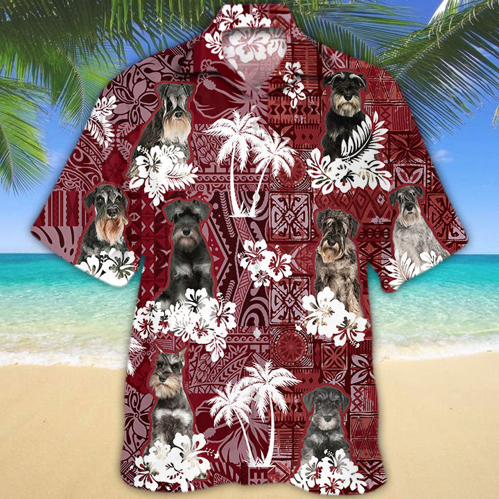 Schnauzer Hawaiian Shirt/ Cute Pet Hawaiian Shirts