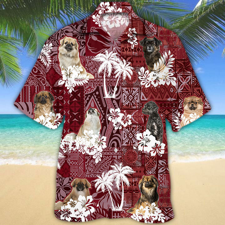 Tibetan Spaniel Hawaiian Shirt/ Dog Hawaii Shirt For Men Women