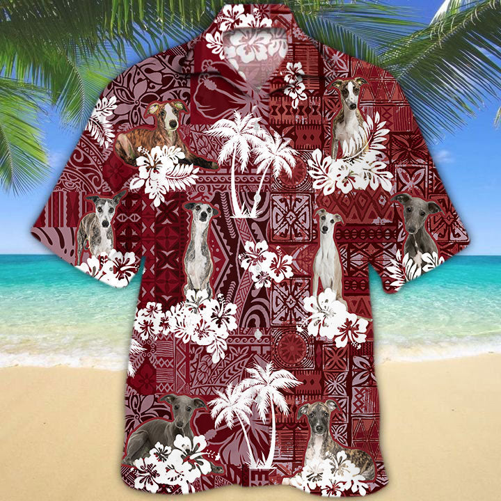 Whippet Hawaiian Shirt/ Summer Gift To Dog Lovers