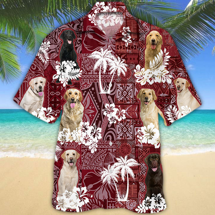 Labrador Retriever Hawaiian Shirt/ Dog Hawaii Shirt Short Sleeve for Men Women