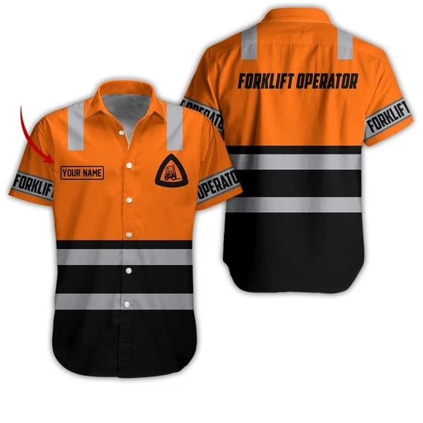 Forklift Driver Hawaiian Shirt/ Forklift Operator Apparel