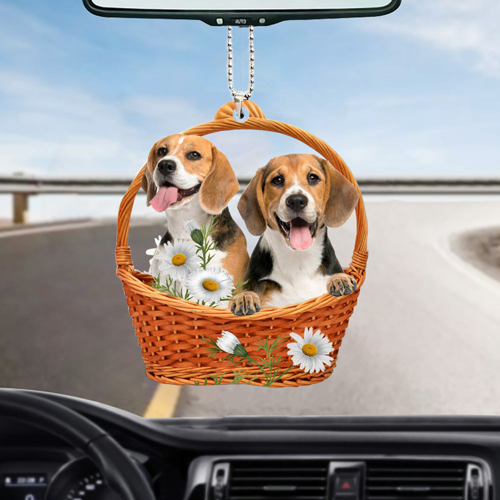 Beagle God''S Present Car Hanging Ornament Two Side