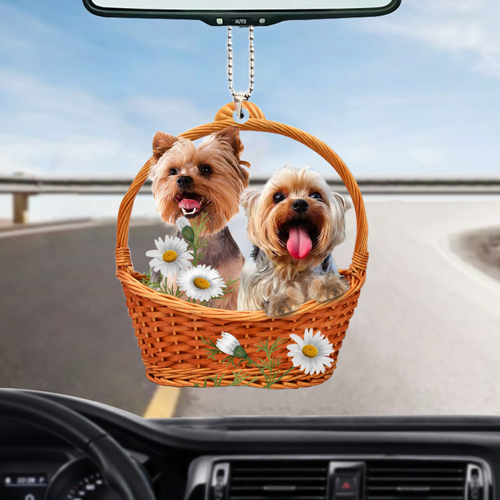 Yorkie Acrylic Ornament Two Sides God''S Present Car Hanging Ornament
