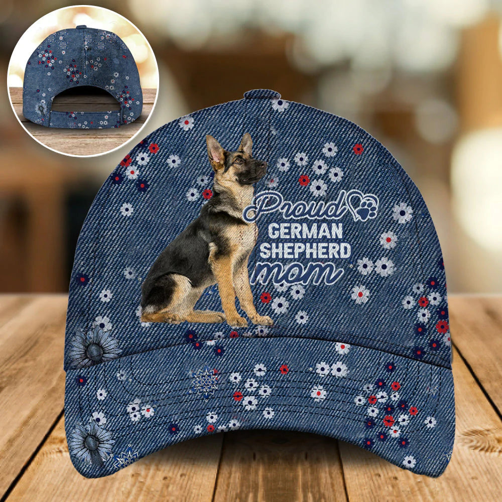 German Shepherd Proud Mom Classic Cap Hat/ Summer Cap Hat For Dog Mom