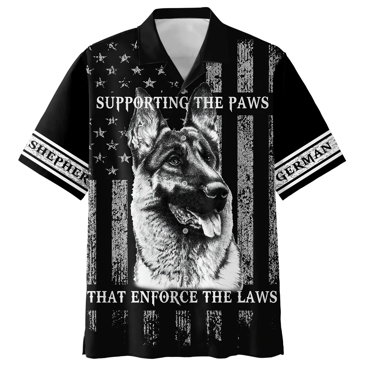 German shepherd american black hawaiian shirt/ Summer Gift for Dog lovers