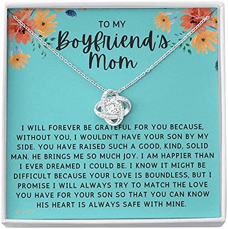 Gifts for Boyfriend''s Mom/ To My Boyfriends Mom Necklace/ Boyfriend''s Mom Gifts