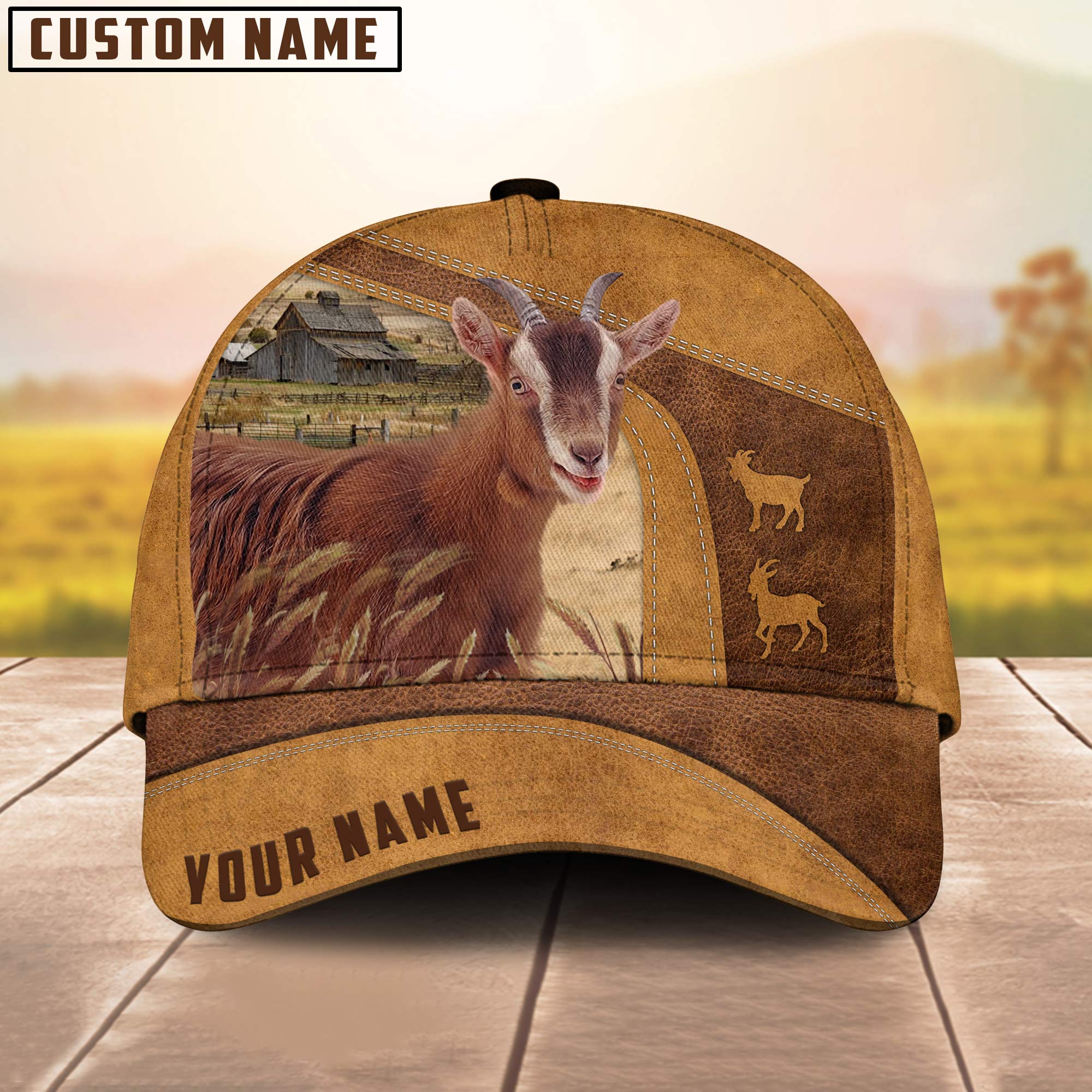Personalized Goat Cap / Goat Hat/ Farm Baseball Hat/ Cap Hat For Farmer Farm Lover