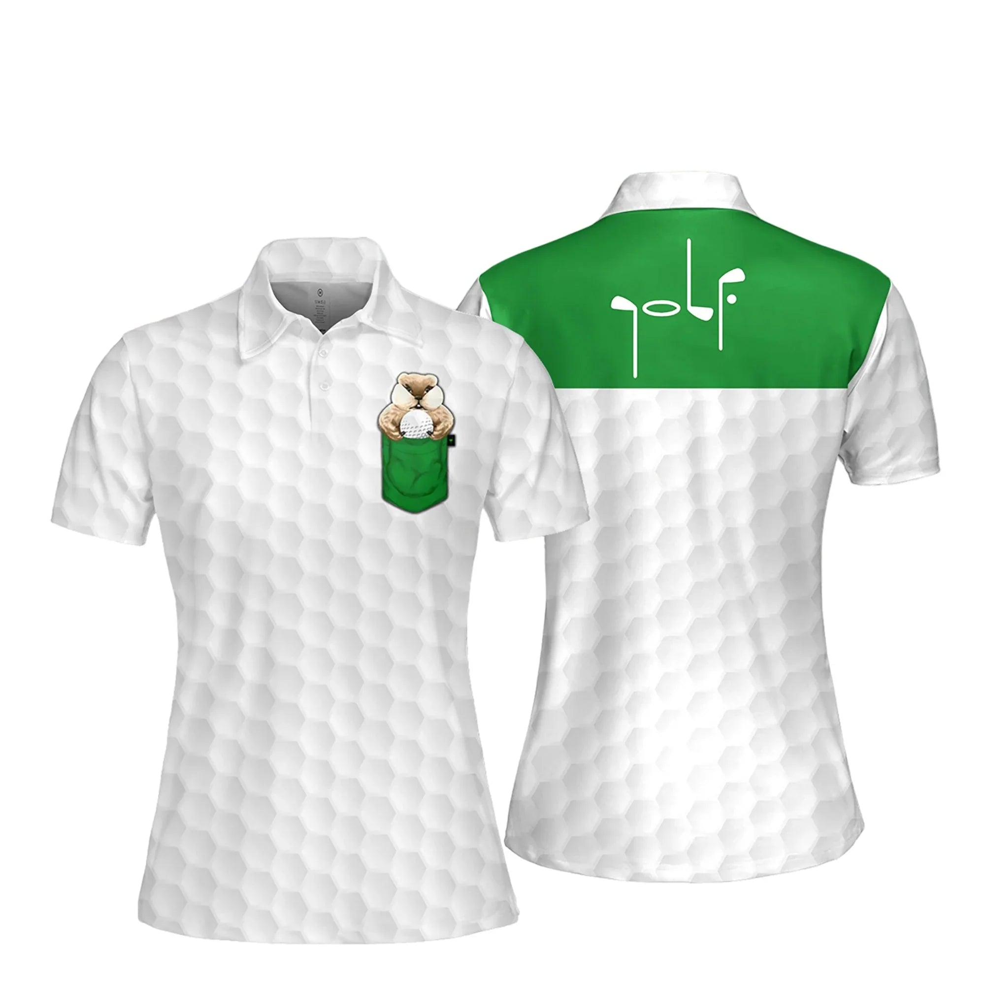 Gopher Golf Women Short Sleeve Polo Shirt/ Sleeveless Polo Shirt for women