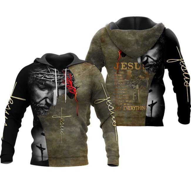 Jesus 3D All Over Print Shirt Sublimation Jesus Tshirt Jesus Hoodie American Jesus Clothing