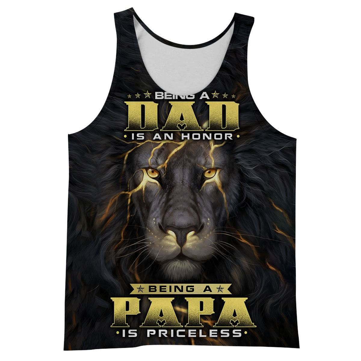 Being A Dad Is Honor Being Papa Is Priceless 3D All Over Printed Shirts Lion Dad 3D Hoodie Father