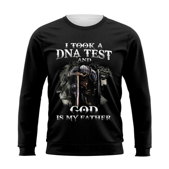 I Took A Dna Test And God Is My Father 3D All Over Printed Shirts